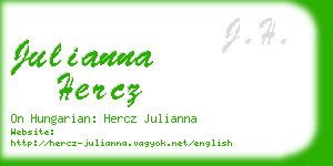 julianna hercz business card